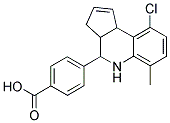 4-(9-CHLORO-6-METHYL-3A,4,5,9B-TETRAHYDRO-3H-CYCLOPENTA [C]QUINOLIN-4-YL)BENZOIC ACID Struktur