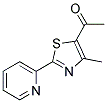 1-[4-METHYL-2-(2-PYRIDINYL)-1,3-THIAZOL-5-YL]-1-ETHANONE Struktur