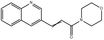 (E)-1-MORPHOLINO-3-(3-QUINOLINYL)-2-PROPEN-1-ONE Struktur