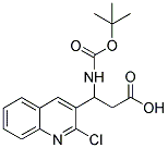 3-TERT-BUTOXYCARBONYLAMINO-3-(2-CHLORO-QUINOLIN-3-YL)-PROPIONIC ACID Struktur