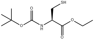 ETHYL 2-[(TERT-BUTOXYCARBONYL)AMINO]-3-SULFANYLPROPANOATE Struktur