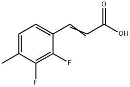 2,3-DIFLUORO-4-METHYLCINNAMIC ACID Struktur