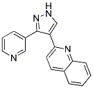 2-[3-(PYRIDIN-3-YL)-1H-PYRAZOL-4-YL]QUINOLINE Struktur