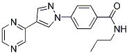 N-PROPYL-4-[4-(PYRAZIN-2-YL)-1H-PYRAZOL-1-YL]BENZAMIDE Struktur