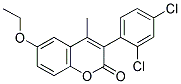 3(2',4'-DICHLOROPHENYL)-6-ETHOXY-4-METHYLCOUMARIN Struktur