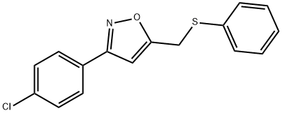 3-(4-CHLOROPHENYL)-5-[(PHENYLSULFANYL)METHYL]ISOXAZOLE Struktur