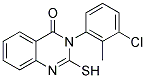 3-(3-CHLORO-2-METHYL-PHENYL)-2-MERCAPTO-3H-QUINAZOLIN-4-ONE Struktur