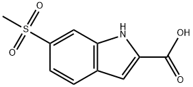 6-(METHYLSULFONYL)-1H-INDOLE-2-CARBOXYLIC ACID Struktur