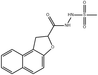 N'-(1,2-DIHYDRONAPHTHO[2,1-B]FURAN-2-YLCARBONYL)METHANESULFONOHYDRAZIDE Struktur