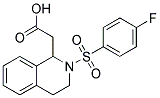 [2-(4-FLUORO-BENZENESULFONYL)-1,2,3,4-TETRAHYDRO-ISOQUINOLIN-1-YL]-ACETIC ACID Struktur