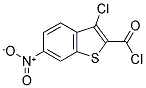 3-CHLORO-6-NITRO-BENZO[B]THIOPHENE-2-CARBONYL CHLORIDE Struktur