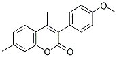 4,7-DIMETHYL-3(4'-METHOXYPHENYL)COUMARIN Struktur