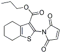 2-(2,5-DIOXO-2,5-DIHYDRO-PYRROL-1-YL)-4,5,6,7-TETRAHYDRO-BENZO[B]THIOPHENE-3-CARBOXYLIC ACID PROPYL ESTER Struktur