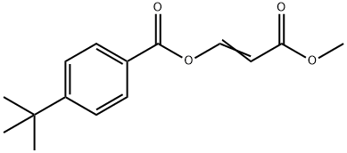 (E)-3-METHOXY-3-OXO-1-PROPENYL 4-(TERT-BUTYL)BENZENECARBOXYLATE Struktur