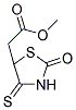 METHYL (2-OXO-4-THIOXO-1,3-THIAZOLIDIN-5-YL)ACETATE Struktur