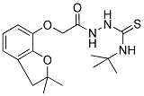 1-(2-(2,2-DIMETHYL(3-OXAINDAN-4-YLOXY))ACETYL)-4-(TERT-BUTYL)THIOSEMICARBAZIDE Struktur