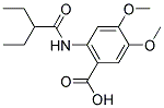 2-[(2-ETHYLBUTANOYL)AMINO]-4,5-DIMETHOXYBENZOIC ACID Struktur