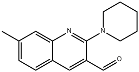 7-METHYL-2-PIPERIDIN-1-YLQUINOLINE-3-CARBALDEHYDE Struktur