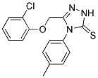 3-((2-CHLOROPHENOXY)METHYL)-4-(4-METHYLPHENYL)-1,2,4-TRIAZOLINE-5-THIONE Struktur