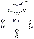 ETHYLCYCLOPENTADIENYLMANGANESE TRICARBONYL Struktur