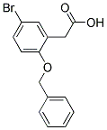 [2-(BENZYLOXY)-5-BROMOPHENYL]ACETIC ACID Struktur