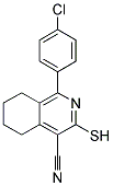 1-(4-CHLORO-PHENYL)-3-MERCAPTO-5,6,7,8-TETRAHYDRO-ISOQUINOLINE-4-CARBONITRILE Struktur