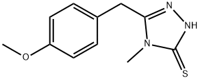 5-(4-METHOXY-BENZYL)-4-METHYL-4H-[1,2,4]TRIAZOLE-3-THIOL Struktur