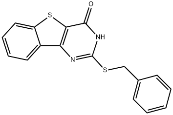 2-(BENZYLSULFANYL)[1]BENZOTHIENO[3,2-D]PYRIMIDIN-4-OL Struktur