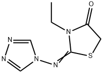 3-ETHYL-2-(4H-1,2,4-TRIAZOL-4-YLIMINO)-1,3-THIAZOLAN-4-ONE Struktur