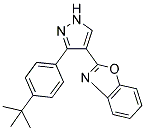 2-[3-(4-TERT-BUTYLPHENYL)-1H-PYRAZOL-4-YL]BENZOXAZOLE Struktur