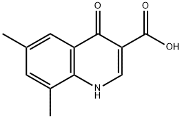 6,8-DIMETHYL-4-OXO-1,4-DIHYDROQUINOLINE-3-CARBOXYLIC ACID Struktur