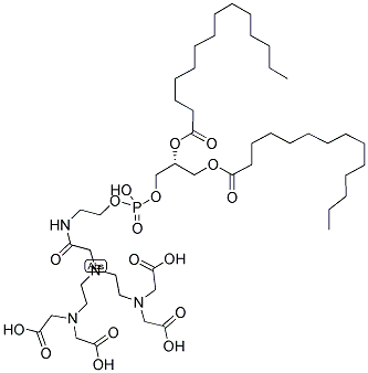 1,2-DIMYRISTOYL-SN-GLYCERO-3-PHOSPHOETHANOLAMINE-N-DIETHYLENETRIAMINEPENTAACETATE Struktur