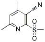 4,6-DIMETHYL-2-(METHYLSULFONYL)NICOTINONITRILE Struktur