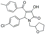 5-(4-CHLOROPHENYL)-3-HYDROXY-4-(4-METHYLBENZOYL)-1-((TETRAHYDROFURAN-2-YL)METHYL)-1H-PYRROL-2(5H)-ONE Struktur