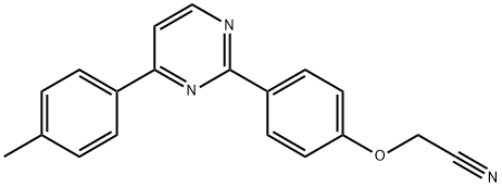 2-(4-[4-(4-METHYLPHENYL)-2-PYRIMIDINYL]PHENOXY)ACETONITRILE Struktur