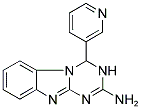 4-PYRIDIN-3-YL-3,4-DIHYDRO[1,3,5]TRIAZINO[1,2-A]BENZIMIDAZOL-2-AMINE Struktur