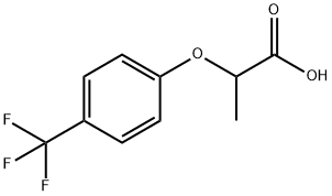 2-[4-(TRIFLUOROMETHYL)PHENOXY]PROPANOIC ACID Struktur