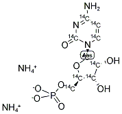 CYTIDINE 5'-MONOPHOSPHATE, DIAMMONIUM SALT, [14C(U)]- Struktur