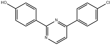 4-[4-(4-CHLOROPHENYL)-2-PYRIMIDINYL]BENZENOL Struktur