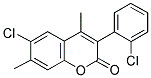 6-CHLORO-3(2'-CHLOROPHENYL)-4,7-DIMETHYLCOUMARIN Struktur