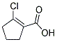 2-CHLOROCYCLOPENT-1-ENE-1-CARBOXYLIC ACID Struktur