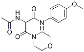 2-(ACETYLAMINO)-N-(4-METHOXYPHENYL)-3-MORPHOLINO-3-OXOPROPANAMIDE Struktur