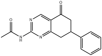 N-(5-OXO-7-PHENYL-5,6,7,8-TETRAHYDROQUINAZOLIN-2-YL)ACETAMIDE Struktur