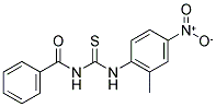 N-BENZOYL-N'-(2-METHYL-4-NITROPHENYL)THIOUREA Struktur