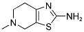5-METHYL-4,5,6,7-TETRAHYDRO[1,3]THIAZOLO[5,4-C]PYRIDIN-2-AMINE Struktur
