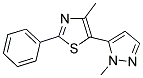 4-METHYL-5-(1-METHYL-1H-PYRAZOL-5-YL)-2-PHENYL-1,3-THIAZOLE Struktur