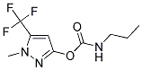 1-METHYL-5-(TRIFLUOROMETHYL)-1H-PYRAZOL-3-YL N-PROPYLCARBAMATE Struktur