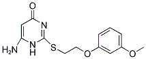 6-AMINO-2-([2-(3-METHOXYPHENOXY)ETHYL]THIO)PYRIMIDIN-4(1H)-ONE Struktur