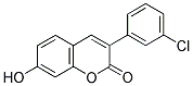 3(3'-CHLOROPHENYL)-7-HYDROXYCOUMARIN Struktur