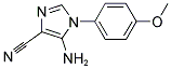 5-AMINO-1-(4-METHOXYPHENYL)-1H-IMIDAZOLE-4-CARBONITRILE Struktur